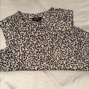 DKNY Leopard Print Sleeveless Top
